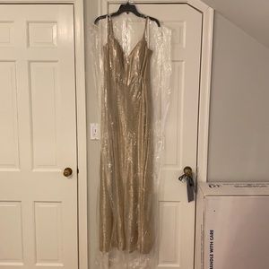 Gold Formal Maxi dress